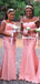 Elegant Mermaid Cap Sleeve Soft Satin Long Bridesmaid Dress, FC5927