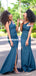 Fashion One-shoulder Mermaid Lace Applique Bridesmaid Dress, FC5929