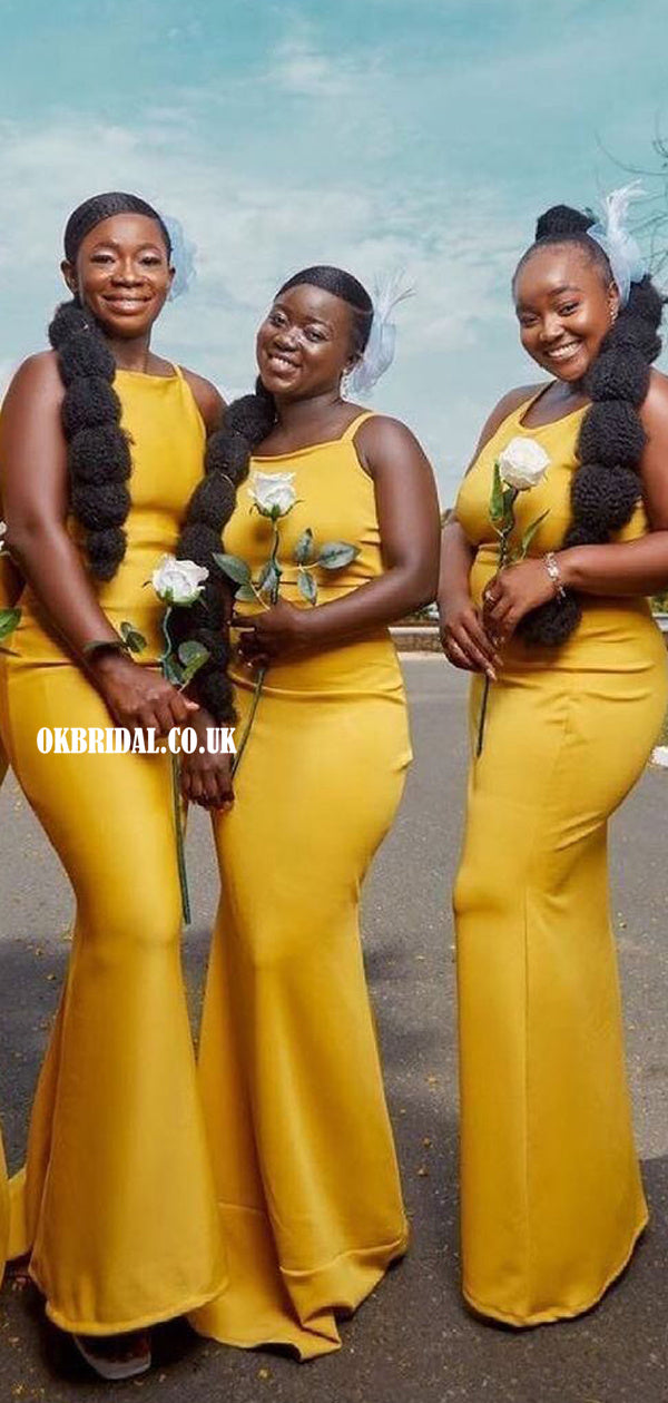 Yellow bridesmaids sales dresses uk