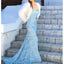 Spaghetti Straps Backless Prom Dresses, Charming Sequin Beads Mermaid Prom Dresses, KX606