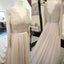 Charming Long Sleeve Lace Cheap Long Train Simple Wedding Dresses, WG628