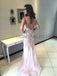 Tulle Prom Dress, V-Neck Prom Dress, Beaded Prom Dress, Luxurious Prom Dress, Mermaid Prom Dress, KX63