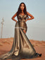 Sweetheart Mermaid Satin Sleeveless Prom Dresses, FC6461