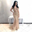 Luxury Deep V-Neck Prom Dress, Tulle Mermaid Prom Dress, Beaded Luxurious Prom Dress, KX68