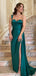 Sexy One-shoulder Mermaid Soft Satin Slit Prom Dresses, FC7010