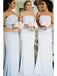 Elegant Mermaid Backless Bridesmaid Dress, Bridesmaid Dress with Bow-Knot, KX741