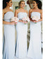 Elegant Mermaid Backless Bridesmaid Dress, Bridesmaid Dress with Bow-Knot, KX741