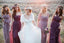 Long Mismatched Bridesmaid Dress, Chiffon Convertible Bridesmaid Dress, LB0758