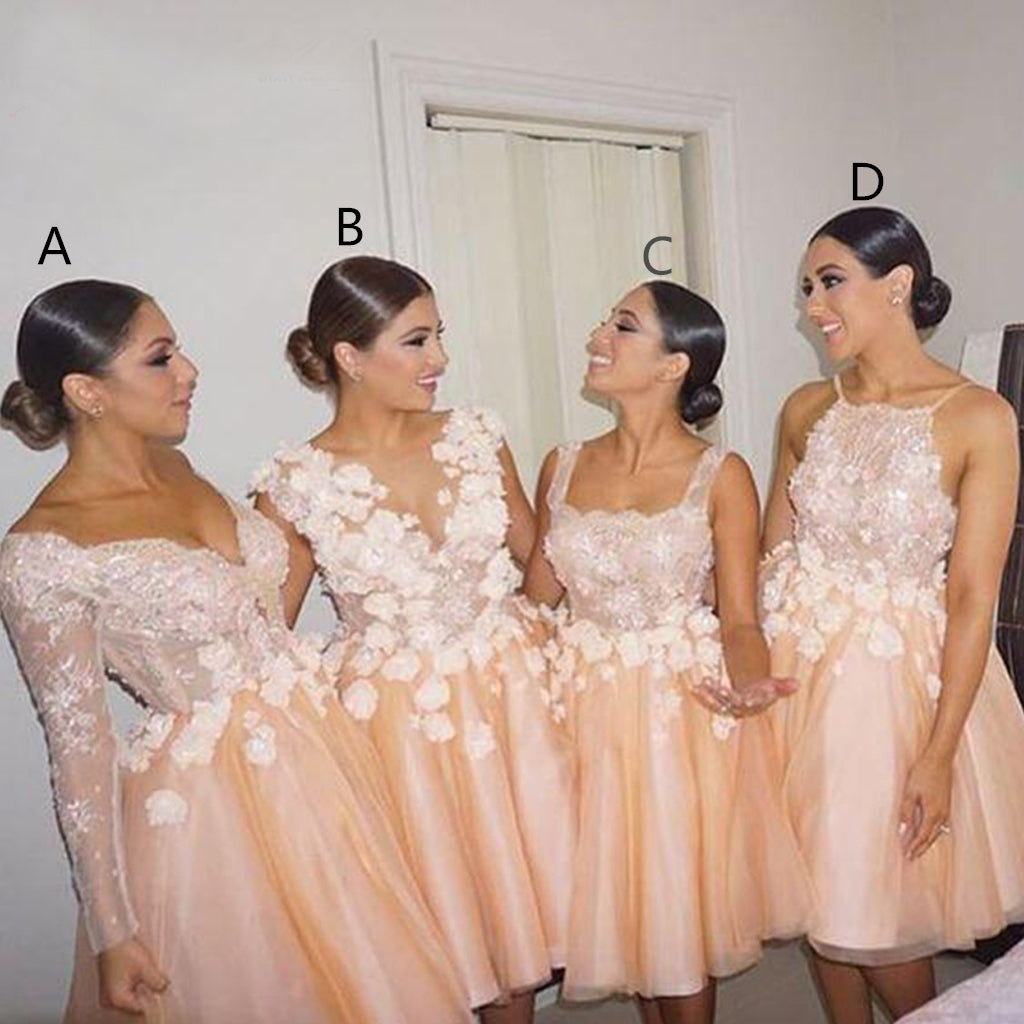 What length bridesmaid dresses go with short wedding
