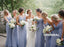 Cheap V-Neck Chiffon Bridesmaid Dress, Spaghetti Straps V-Back Bridesmaid Dress, KX787