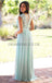 Lace Bridesmaid Dress, Sleeveless Chiffon Bridesmaid Dress, A-Line Bridesmaid Dress, KX78
