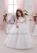 Long Sleeve Tulle Lace Popular Flower Girl Dresses, Cheap Little Girl Dresses, KX91