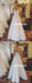 Simple Design Beach Spaghetti Straps Wedding Dress, A-Line Satin Backless Sleeveless Wedding Dress, KX922