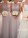 Convertible Bridesmaid Dress, Tulle Bridesmaid Dress, Backless Bridesmaid Dress, Dress for Wedding, Floor-Length Bridesmaid Dress, Backless Bridesmaid Dress, LB0934