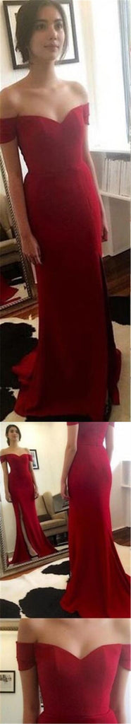 Red Prom Dresses,Off Shoulder Prom Dresses,Side Slit Prom Dresses,New Arrival Prom Dresses,Party Dresses,Cocktail Prom Dresses ,Evening Dresses,Long Prom Dress,Prom Dresses Online,PD0164