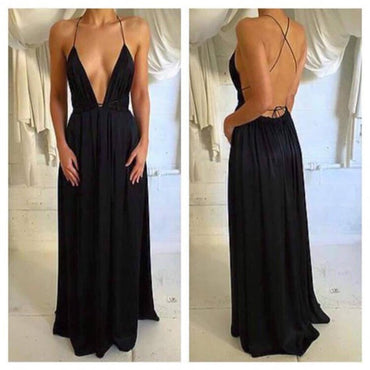 Halter Mermaid Two Pieces Lace Up Back Prom Dresses, PD0053