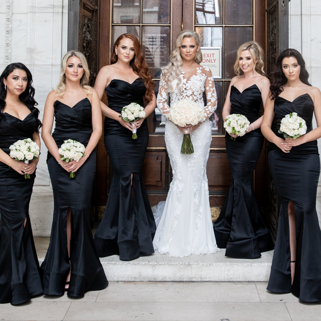 Wedding Black Bridesmaid Dresses: 18 Ideas + Faqs