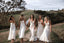 Ivory Chiffon Sleeveless Mermaid Ankle-Length Bridesmaid Dress, FC3923