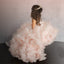 High-Low Pink Tulle Flower Girl Dresses, Backless Popular Little Girl Dresses, KX1209
