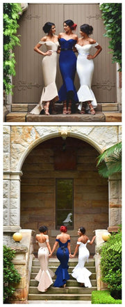 Off Shoulder Prom Dresses,Sweetheart Mermaid Prom Dresses,Custom Bridesmaid Dresses, Wedding Party Dresses,Long Bridal Gowns, PD0007