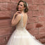 Charming Beaded V-Neck Backless Organza Sleevelss A-Line Prom Dress, FC1263