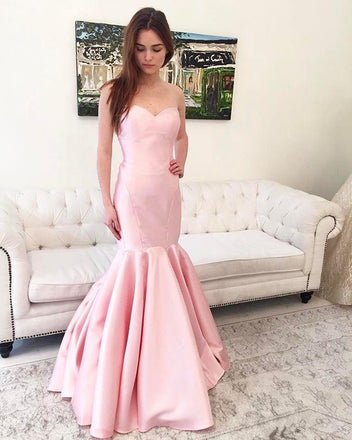 Pink Sparkle Spaghetti Straps A-line Backless Prom Dresses, FC6491 –  OkBridal