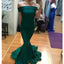 Charming Mermaid Jersey Off Shoulder Simple Backless Prom Dresses, FC2013