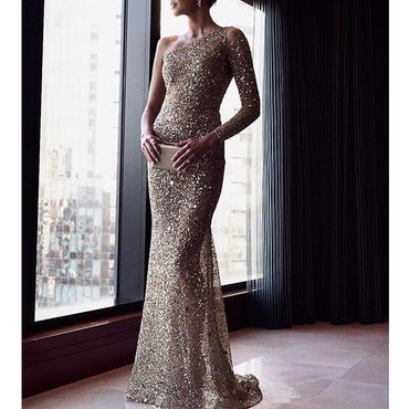A-Line Deep V-neck Embroidery Long Lace Prom Dresses, PD0077
