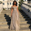 Sparkly Designed A-Line Sequin Backless Off Shoulder Prom Dresses, FC2252