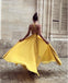 Charming Chiffon A-Line Backless Appliques Prom Dresses, FC2309