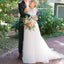Sleeveless Lace Top Charming Wedding Dress, Tulle A-Line White Wedding Dress, FC1426