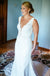 Affordable Lace Mermaid Backless Beaded Floor-Length Sleeveless Wedding Dress, FC1531