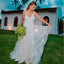 Charming Lace A-Line Beach V-Neck Sexy Backless Gorgeous Sleeveless Wedding Dress, FC1629