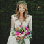 Honest A-Line Long Sleeve Lace Backless Wedding Dresses, FC1735