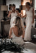 Elegant Lace Staps Backless Sheath Floor-Length Wedding Dresses, FC1736