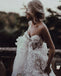 Inexpensive Sweetheart Chiffon A-line Backless Applique Wedding Dresses, FC1902