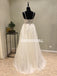 New Arrival Lace V-Neck Wedding Dresses, A-Line Backless Applique Wedding Dresses, KX1086