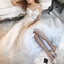 New Arrival Tulle A-Line Wedding Dresses, Charming Applique Floor-Length Wedding Dress, KX1443