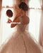 Sparkle A-line Sequin Sleeveless Backless Wedding Dresses, FC4951