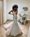 Gorgeous Sweetheart Lace Mermaid Backless Long Wedding Dresses, FC6116
